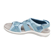 Damen-Sandalen mit offener Zehenpartie, Bungee-Kordelzug und Fersenriemen