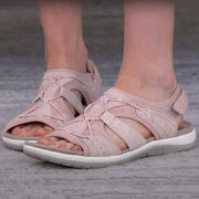 Damen-Sandalen mit offener Zehenpartie, Bungee-Kordelzug und Fersenriemen