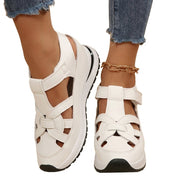 Damen-Sandalen mit Plateau-Sohle und Cut-Out-Design