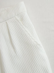 Damen Set mit kurzem Oberteil und Hose mit weitem Bein