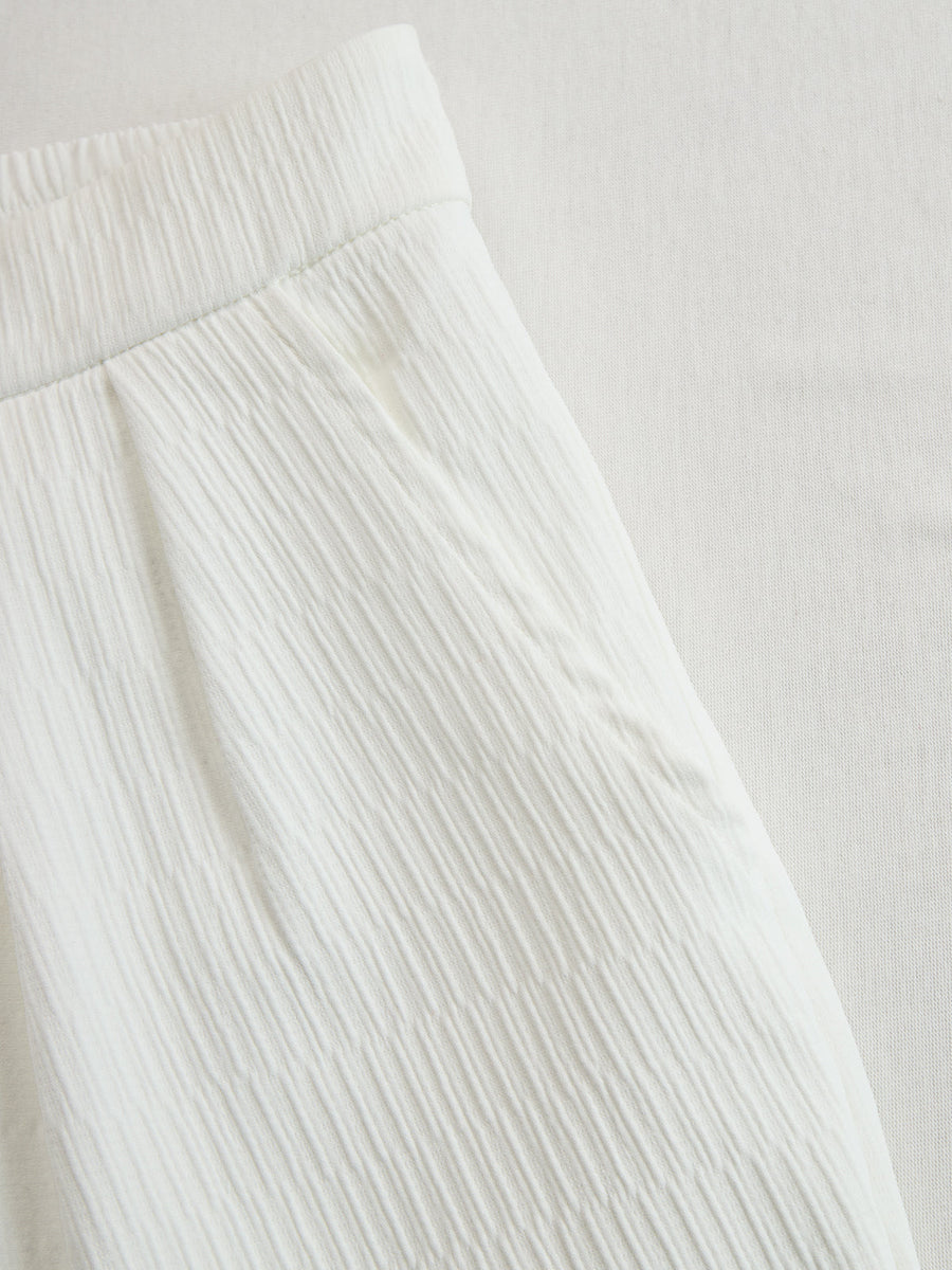 Damen Set mit kurzem Oberteil und Hose mit weitem Bein