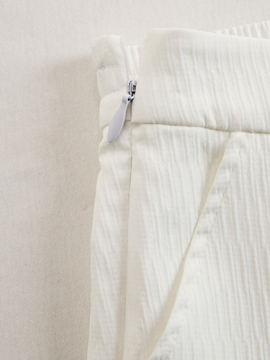 Damen Set mit kurzem Oberteil und Hose mit weitem Bein