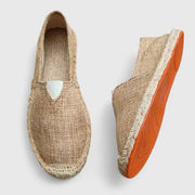 Damen Slipper im Espadrille Stil mit Geflochtenem Sohlenrand