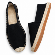 Damen Slipper im Espadrille Stil mit Geflochtenem Sohlenrand