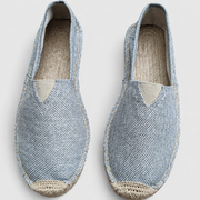 Damen Slipper im Espadrille Stil mit Geflochtenem Sohlenrand