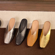 Damen Slipper mit Geschlossener Spitze und Flacher Sohle
