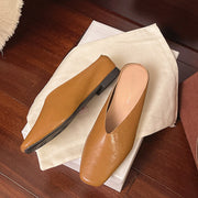 Damen Slipper mit Geschlossener Spitze und Flacher Sohle