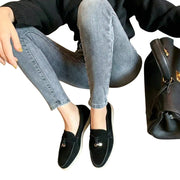Damen-Slipper mit Quasten-Detail und flacher Sohle