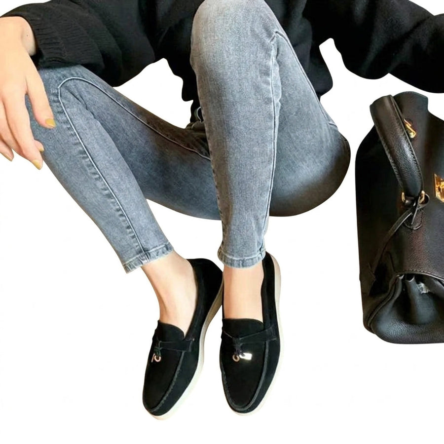 Damen-Slipper mit Quasten-Detail und flacher Sohle