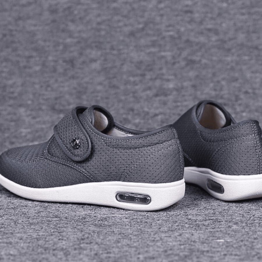 Damen Sneaker Mit Komfortsohle Und Klettverschluss