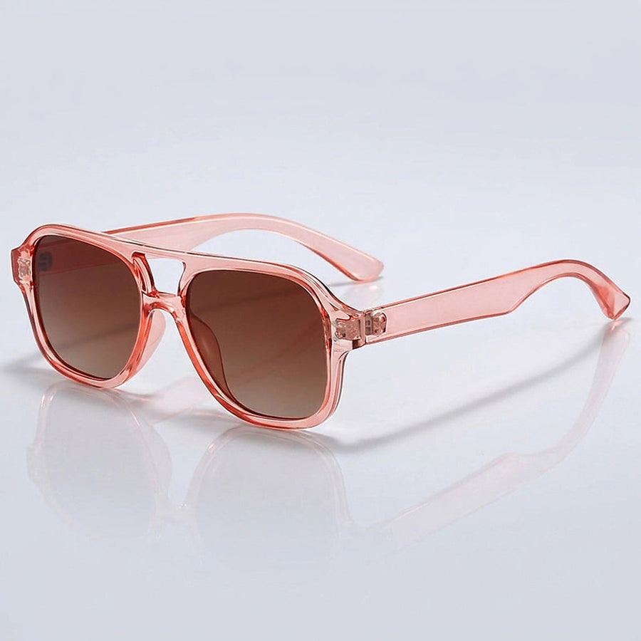 Damen-Sonnenbrille im Aviator-Stil mit Doppelsteg