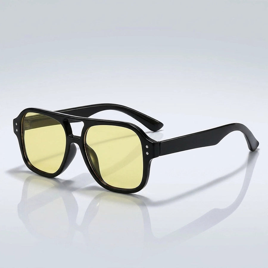 Damen-Sonnenbrille im Aviator-Stil mit Doppelsteg