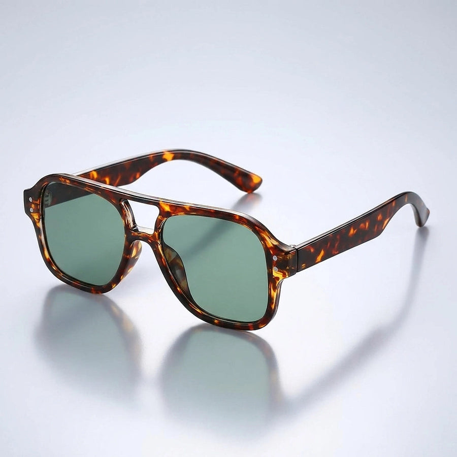 Damen-Sonnenbrille im Aviator-Stil mit Doppelsteg