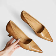 Damen Spitze Slip-On Pumps mit Niedrigem Absatz