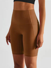 Damen Sport-Leggings Shorts mit Tasche