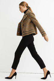 Damen Strick Jacke Hahnentritt