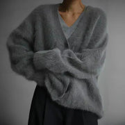Damen Strickjacke mit Knöpfen und weichem Finish