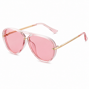 Damen Übergroße Sonnenbrille mit Doppelsteg
