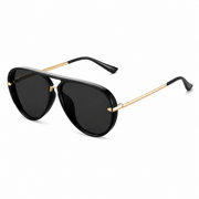 Damen Übergroße Sonnenbrille mit Doppelsteg