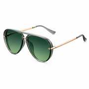 Damen Übergroße Sonnenbrille mit Doppelsteg