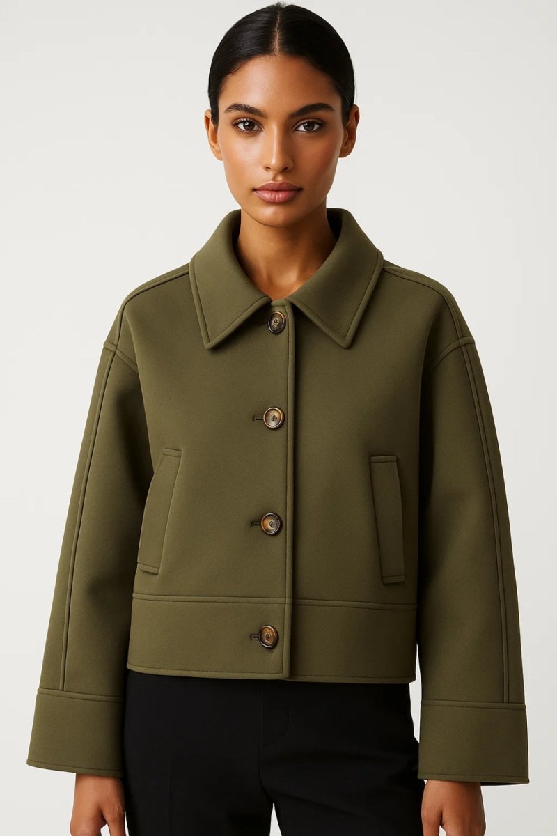 Damen Übergangsjacke Kurz Elegant