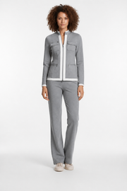 Damen Zweiteiler mit Reißverschlussjacke und gerader Hose