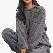 Damen Zweiteiliges Pyjama-Set mit Struktur