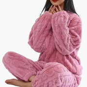 Damen Zweiteiliges Pyjama-Set mit Struktur