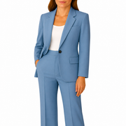 Damen Zweiteiliges Set mit Blazer und Hose mit Reverskragen