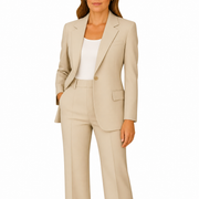 Damen Zweiteiliges Set mit Blazer und Hose mit Reverskragen