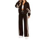 Damen Zweiteiliges Set mit Reißverschlussjacke und Hose