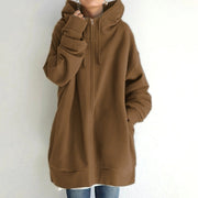 Damenjacke Oversized mit Reißverschluss