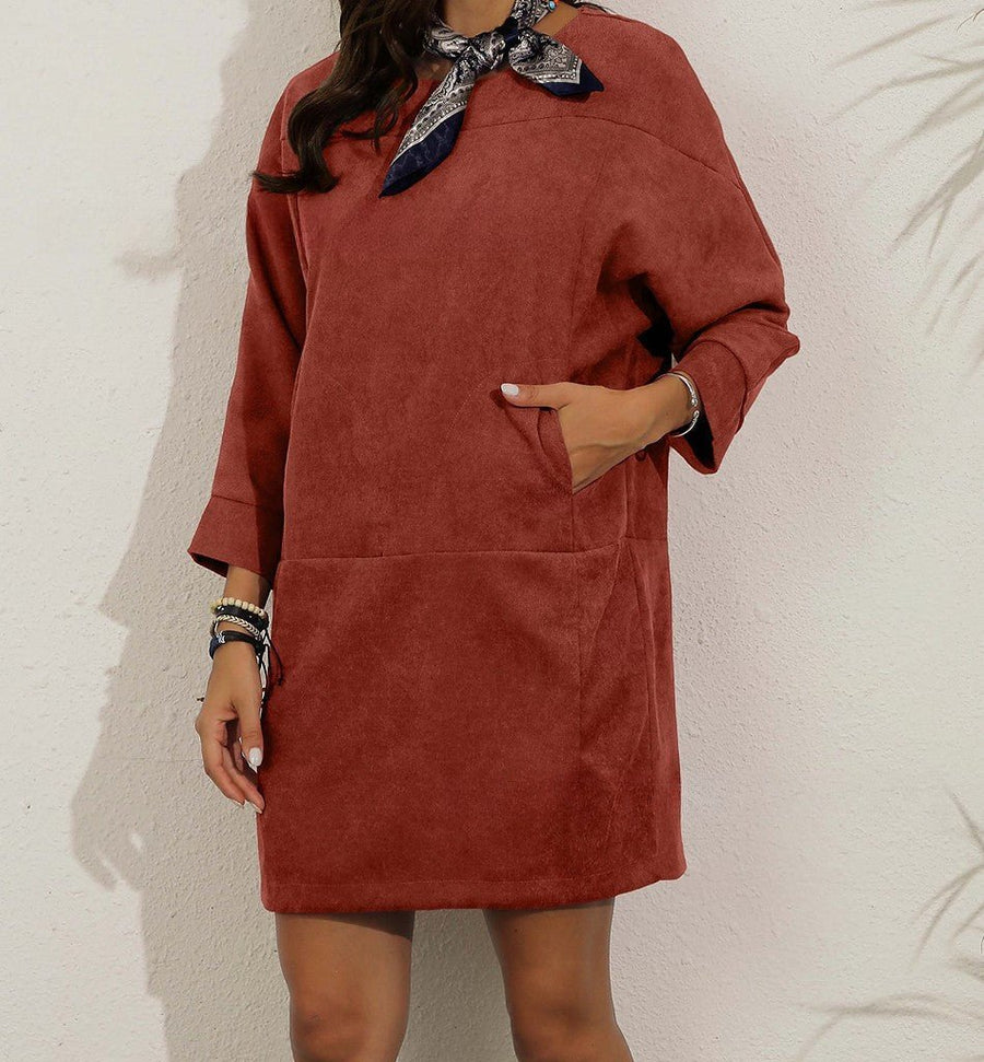 Damenkleid Lockerer Schnitt