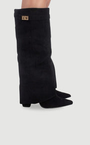 Marie | Damenstiefel Wildleder Kniehoch Elegante Stiefel
