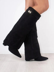Marie | Damenstiefel Wildleder Kniehoch Elegante Stiefel