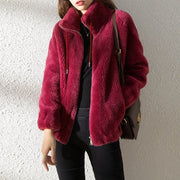 Herbstliche Eleganz - Modische Gesteppte Fleecejacke für Damen