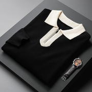 Ulf | Herren Zip-Pullover mit Revers & Langarm