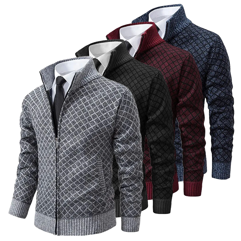 Peter | Gestrickter Pullover mit Jacquardmuster & Kaschmir-Gefühl