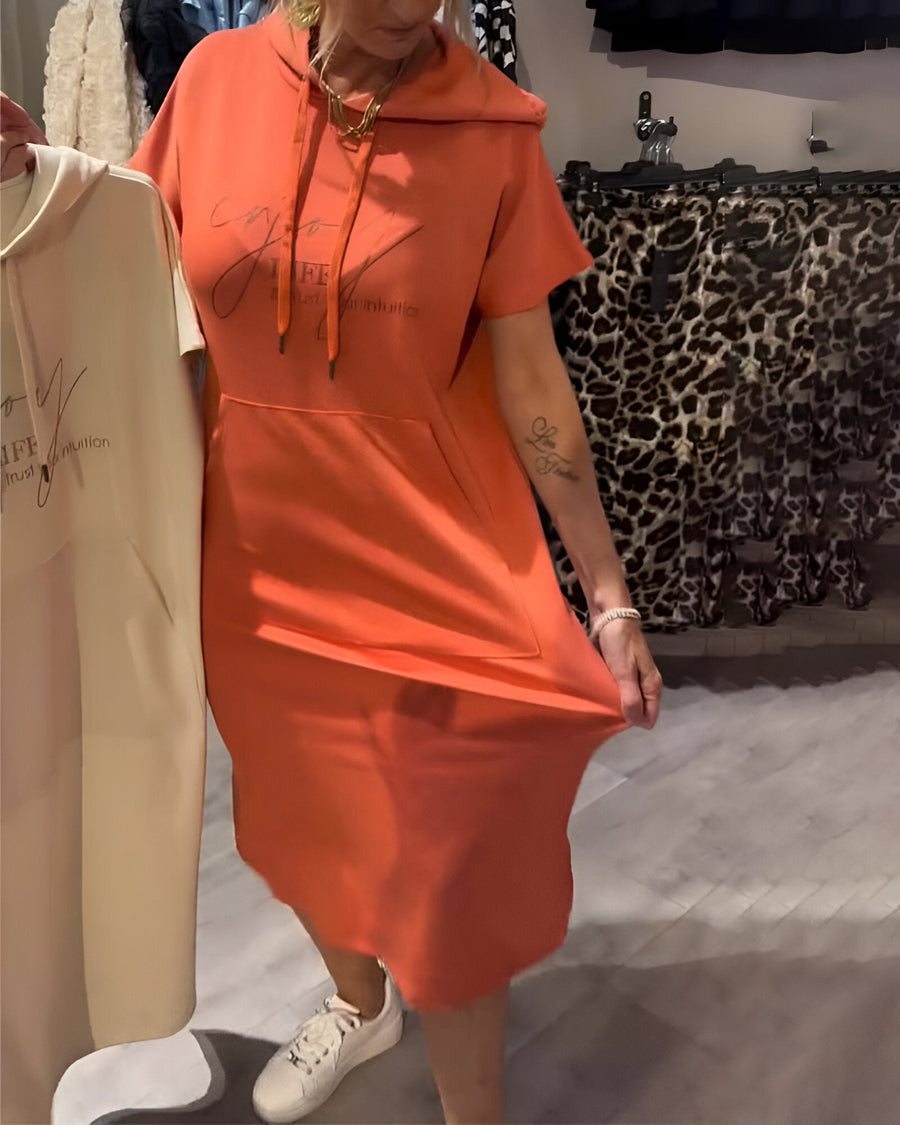 Saskia™ | Lässiges Hoodiekleid