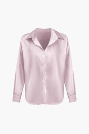 Florentine | Elegante Langarm-Bluse aus seidigem Satin
