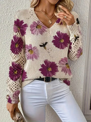 Tatyana - Stilvolle Strickjacke Mit V-Ausschnitt