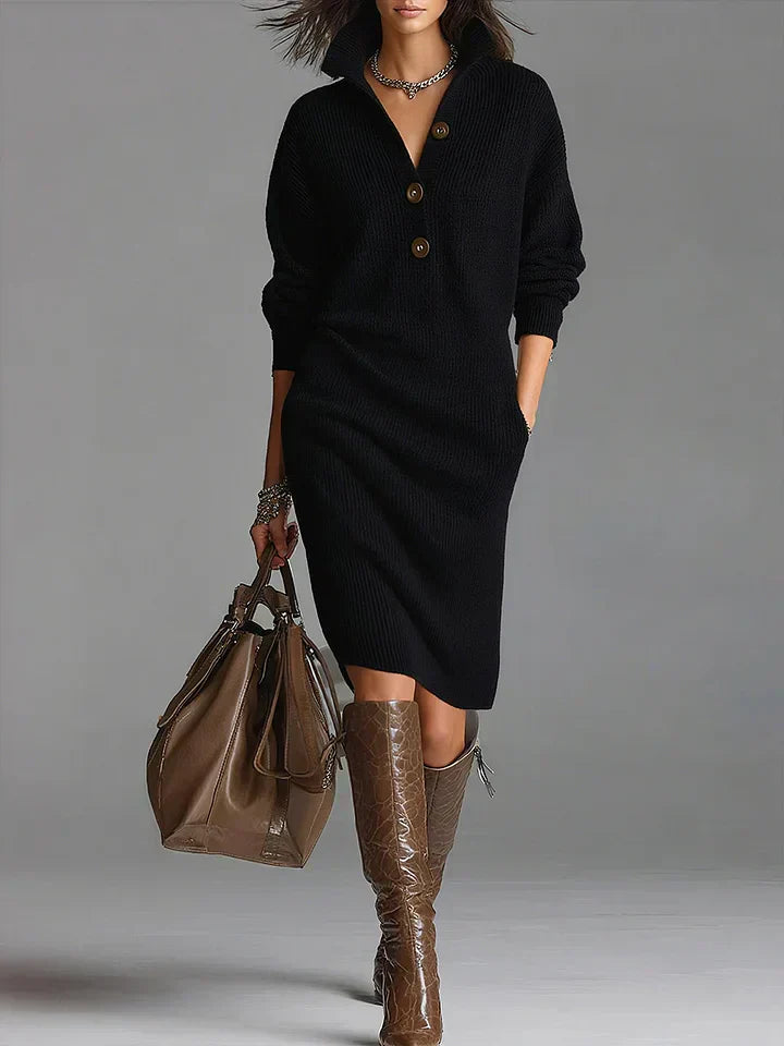 Janice™ - Elegante Strickkleid