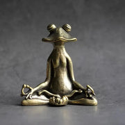 Meditoad – Eleganter Metall Frosch Räucherstäbchen Halter