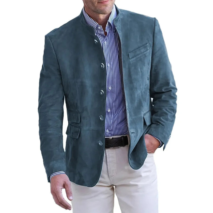 Herren Lässig blazer Mit Knopfdetail | Langarm