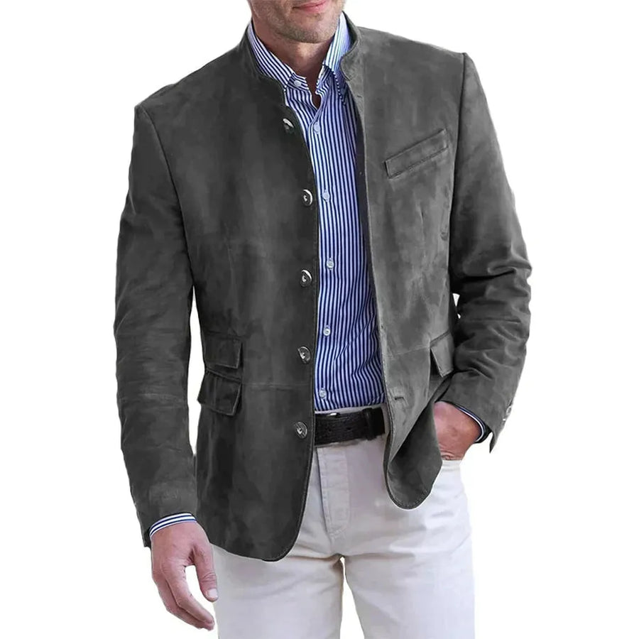 Herren Lässig blazer Mit Knopfdetail | Langarm