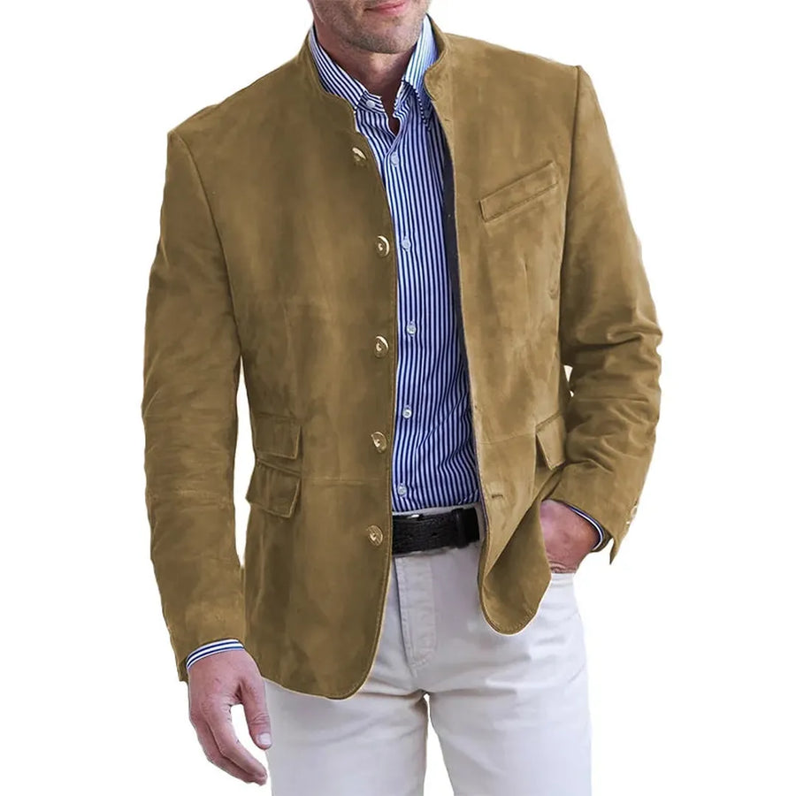 Herren Lässig blazer Mit Knopfdetail | Langarm