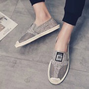 Atmungsaktive Mokassins aus Segeltuch im Espadrille-Stil für Männer - Julián