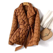 FRANZISKA - JACKE MIT VERSTELLBAREM GÜRTEL
