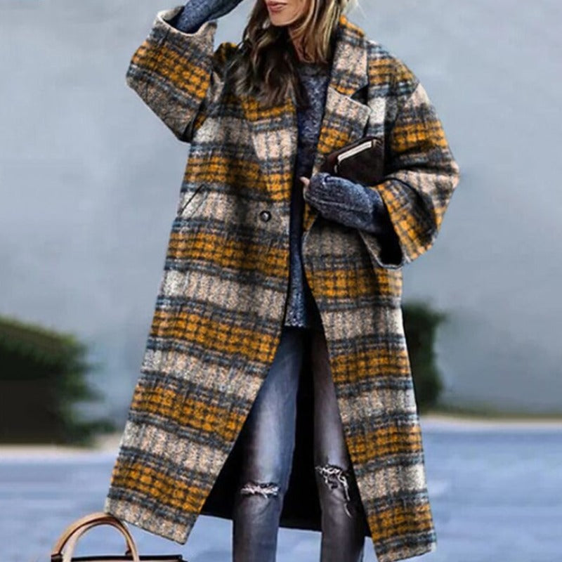 Damen Langer Lässiger Mantel | Herbst