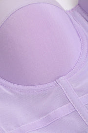Ida | Figurbetontes Bustier-Top mit Bügel-Cups und transparenter Mesh-Struktur